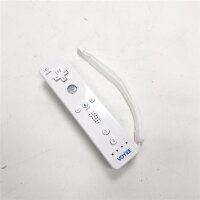 VOYEE Controller Kompatibel mit Wii Remote Controller and Nun-chuck, Wireless Controller Eingebauter Bewegungssensor Kompatibel mit Wii/Wii U mit Silikongehäuse und Armband (weiß)