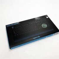 Logitech G213 Prodigy Gaming-Tastatur, RGB-Beleuchtung, Programmierbare G-Tasten, Multi-Media Bedienelemente, Integrierte Handballenauflage, Spritzwassergeschützt, QWERTY-Layout - Schwarz