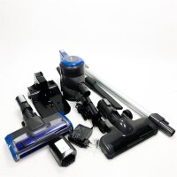 Amazon Basics - Stick vacuum cleaner, cordless 2 in 1, powerful BLDC motor, 15,000 Pa, high capacity lithium battery, LED brush, additional soft brush, HEPA filter, EU