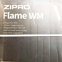 Zipro Erwachsene Magnetisches Fitnessbike Heimtrainer Flame VM mit iConsole, Schwarz, One Size, einheitsgröße