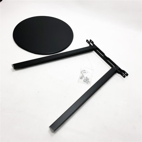 Haku Möbel Beistelltisch Stahlrohr Durchmesser 42 x 49 cm Anthrazit