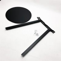 Haku Möbel Beistelltisch Stahlrohr Durchmesser 42 x 49 cm Anthrazit