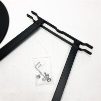 Haku Möbel Beistelltisch Stahlrohr Durchmesser 42 x 49 cm Anthrazit