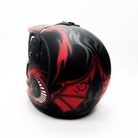 AMX Dragon Motocross helmet, black / mattrot, XL 61-62 cm