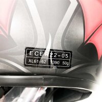 AMX Dragon Motocross-Helm, Schwarz / Mattrot, XL 61-62 cm
