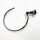 Tesa LOXX towel ring made of stainless steel, chrome -plated, including adhesive solution, high holding force (up to 6kg), 68 mm x 185 mm x 213 mm