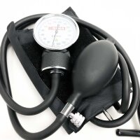 Gima - Conventional Yton aneroid blood pressure monitor with built -in Sethoscope, Velcro fastener made of nylon, manual adjustment, rubber ball with chrome -plated valve