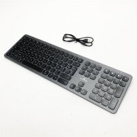 BlueElement Tastatur für Mac - Wiederaufladbare kabellose Bluetooth-Tastatur für Mac - Ultradünnes Aluminium-Design - Geräuschlose Tasten - 90h Akkulaufzeit - für Mac & iPad - Layout AZERTY Mac (Schwarz)