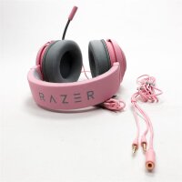 Razer octopus-gaming headset (wired headphones for PC, PS4, Xbox One & Switch, 50mm driver, 3.5mm audio jack plug with in-line remote control) Pink / Quartz