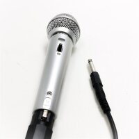 Hama DM-40 Dynamisches Mikrofon – Silber, mit 2,5 m...