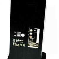 Primux TW01 Lautsprechersäule mit Bluetooth, 30 W, FM-Tuner, Schwarz