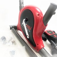 FITFIU Fitness BEST-100 - Ultrakompakter Heimtrainer mit 5kg Schwungscheibe, einstellbar in 8 Stufen, LCD-Bildschirm, Pedale mit Befestigungsriemen, max. 100kg