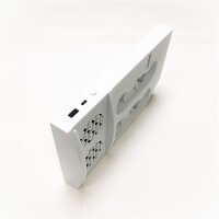 MENEEA Lüfter-Ladeständer für Konsolen und Controller der Xbox S-Serie, mit 2 x 1400 mAh wiederaufladbaren Batterien, Kopfhörerständer und 9 Spielesteckplätzen (Weiß)