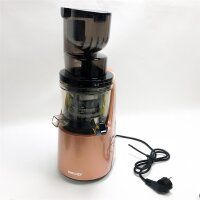 Biochef Quantum Slow Juicer - juicer with a strong 400 W engine, large filler shaft (8*8cm) & lots of accessories (bronze)