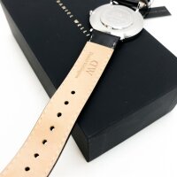Daniel Wellington Classic Sheffield, Schwarz/Silber Uhr, 36mm, Leder, für Damen und Herren