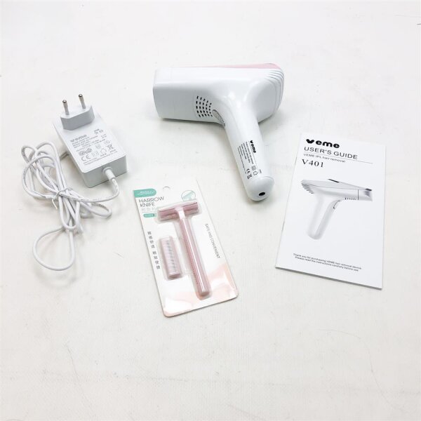 IPL hair removal device V401- light-based, painless hair removal for permanently smooth skin for women and men, for body, face, bikini zone & armpits