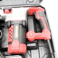 BriSunshine 2200W electric hammer drill, SDS-Plus heavy duty hammer drill for concrete and metal, including 4 drill bits, flat chisels, pointed chisels
