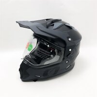 Oneal | Motorcycle helmet | Enduro motorcycle | Ventilation openings for maximum air flow & cooling, ABS shell, integrated sun visor | Sierra Helmet R | Adults | Black gray | Size S