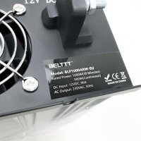 Belttt Reiner Sinus inverter Tension converter with LED display, 2 USB connections and EU socket converter inverter converter for vehicle solar house ships (1000W/12V)