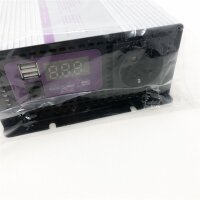 BELTTT Reiner Sinus Wechselrichter Spannungswandler mit LED Display, 2 USB Anschlüsse und EU Steckdose Umwandler Inverter Konverter für Fahrzeug Solar Hause Schiffe (1000W/12V)