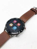 Bebinca Smartwatch für Männer1,28 Freisprechen und Empfangen von Freisprechanrufen, Bluetooth-Lautsprecher mit 128MB Musik-Player, Fitness Uhr 3ATM wasserdichte IOS/Android (Stahl)