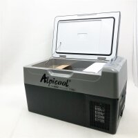 Alpicool K18 18 Liter Kühlbox Klein Elektrische Mini Kühlschrank Gefrierbox 12v mit USB Anschluss für Auto, Lkw, Boot, RV und Steckdose, -20?-20?