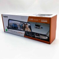 ThiEYE 2.5k Ultra HD Mirror Dash Cam with 170° Wide Angle Night Vision, 10" IPS Touchscreen, 2560P & 1080P Dual Front Rear, Loop Recording and G-Sensor, Parking Monitoring, GPS (Optional)