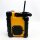 UEME Baustellenradio Robustes DAB+ FM Radio mit Bluetooth,Ladestation und Aux Anschluss DB-1005 (Gelb-Schwarz)